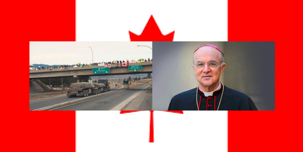 Archbishop Viganò Endorses Canadian Truck Drivers’ ‘Freedom Convoy’ In Powerful Audio Statement - The American Report