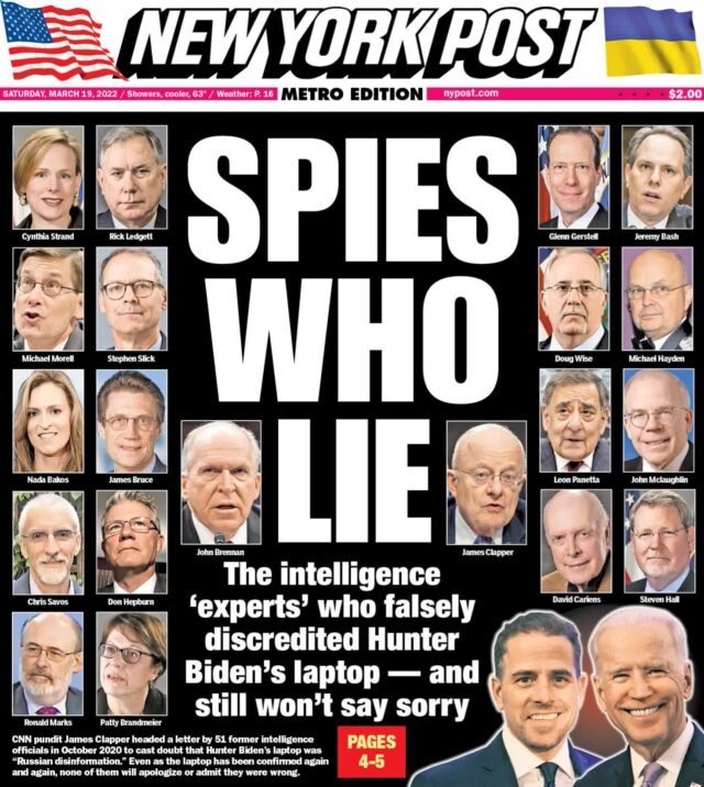 SPIES WHO LIED - NEW YORK POST