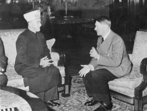 Husseini speaking with Hitler in 1941